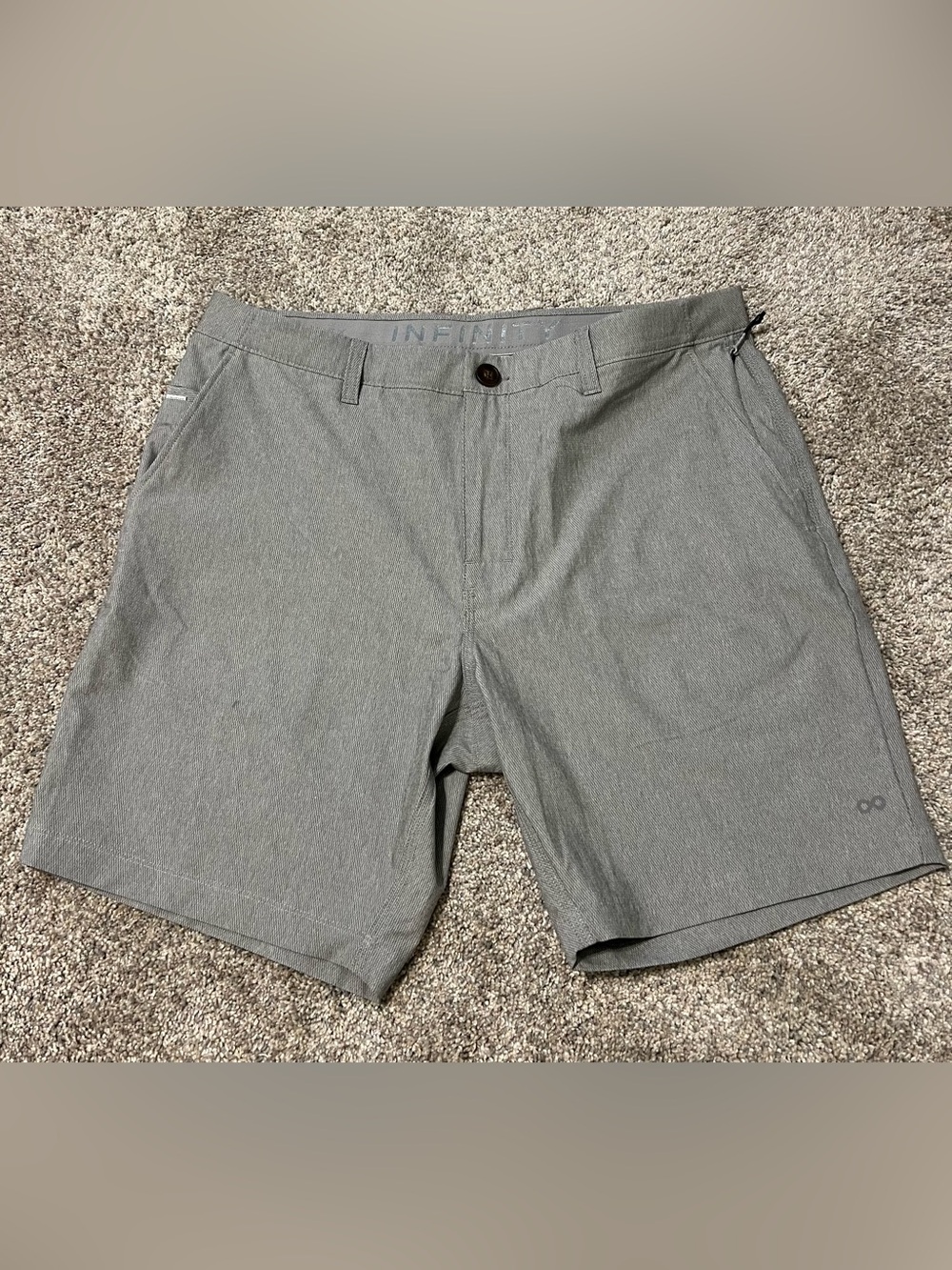 INFINITY Men’s Heather Gray Performance Shorts